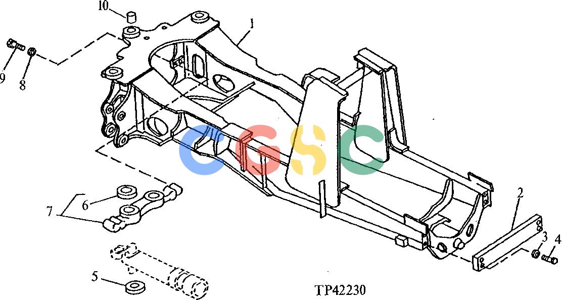 约翰迪尔零件查询300D - BACKHOE, LOADER Main Frame ( - 802199)EPC John Deere online
