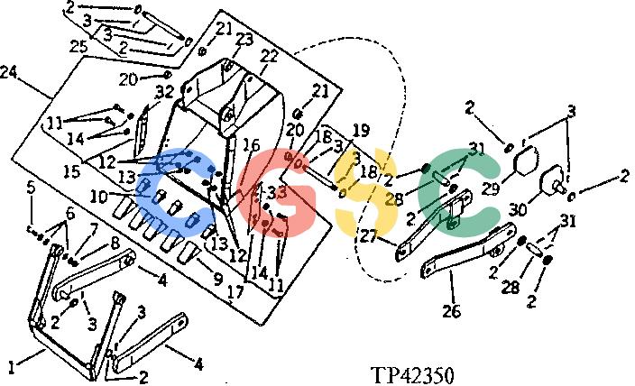约翰迪尔零件查询401C - BACKHOE, LOADER EJECTOR BUCKET (9250-A BACKHOE) [02G18]EPC John Deere online