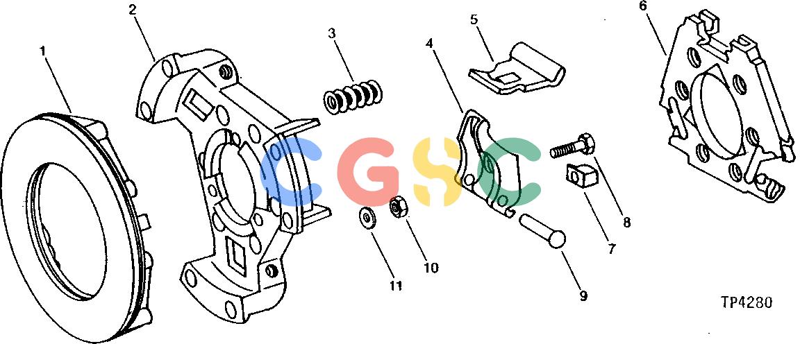 约翰迪尔零件查询302A - BACKHOE, LOADER PRESSURE PLATE (NO PTO) (WITHOUT REVERSER) [01E18]EPC John Deere online