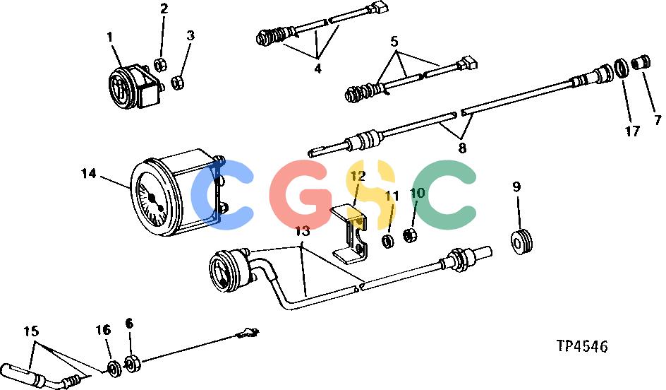 约翰迪尔零件查询410 - BACKHOE, LOADER GAUGES AND INDICATOR LIGHTS [02E01]EPC John Deere online