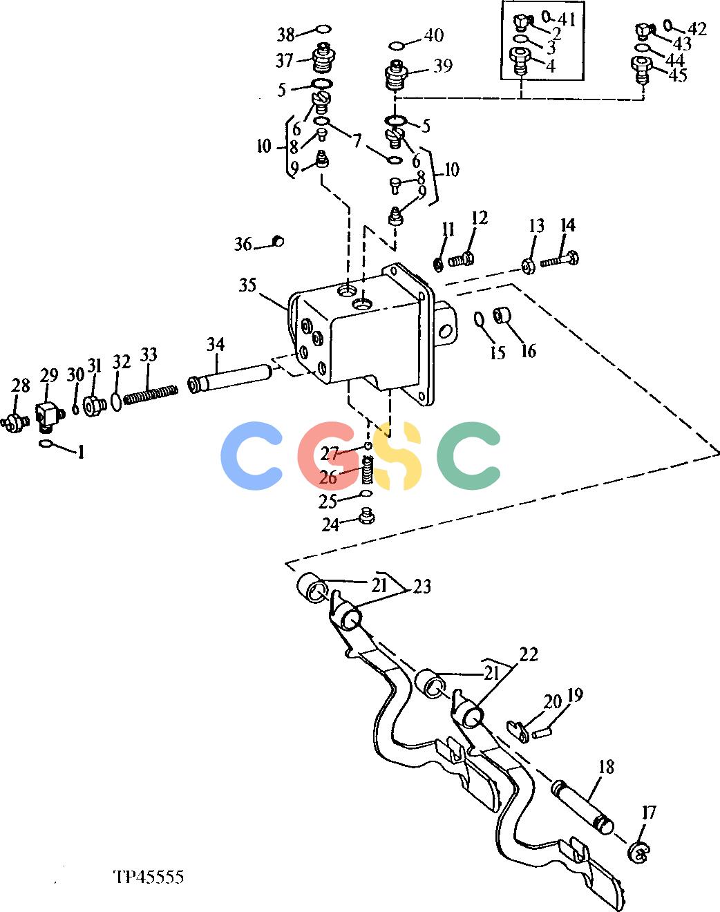 约翰迪尔零件查询300D - BACKHOE, LOADER Brake Valve and PedalsEPC John Deere online