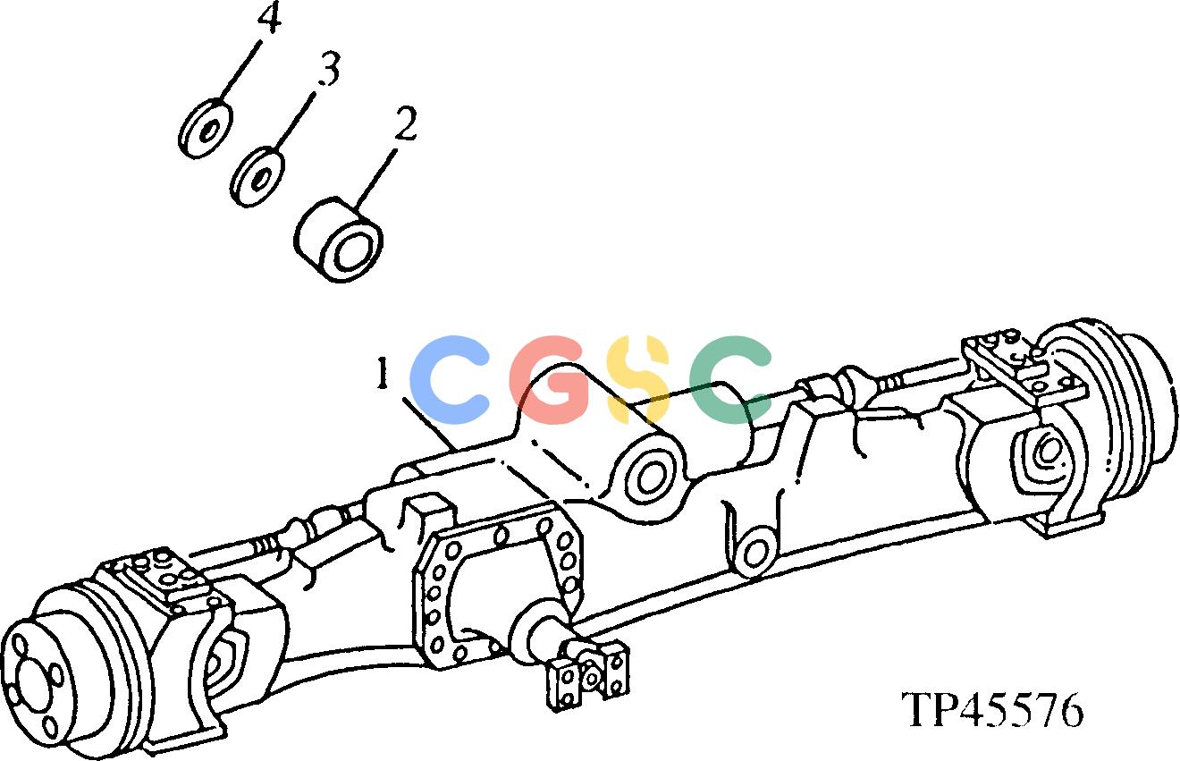 约翰迪尔零件查询410D - BACKHOE, LOADER FRONT AXLE WITH STEERING CYLINDER AND TIE ROD (With MFWD) ( - 796854)EPC John Deere online
