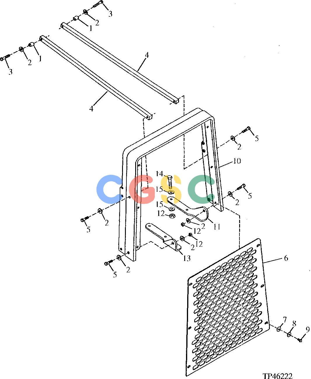 约翰迪尔零件查询410D - BACKHOE, LOADER Grille and Grille Housing (801200 - )EPC John Deere online