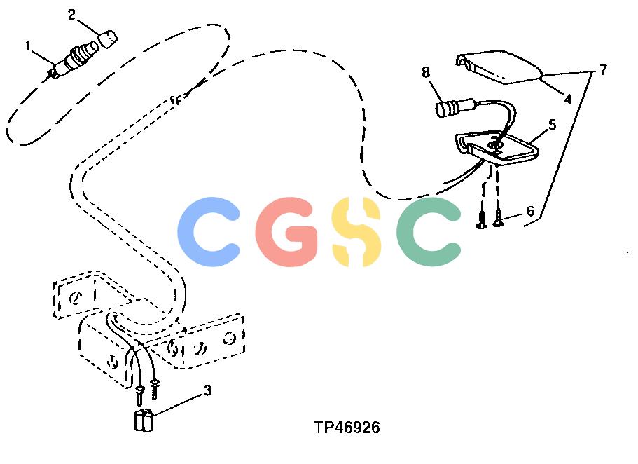 约翰迪尔零件查询315CH - BACKHOE, LOADER CLUTCH DISCONNECT SWITCH [01G08]EPC John Deere online