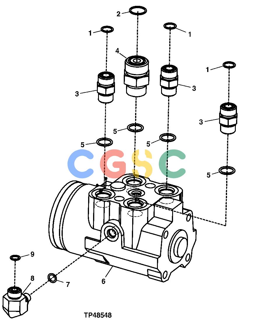 约翰迪尔零件查询RE160299 - AXLE Steering Valve and FittingsEPC John Deere online