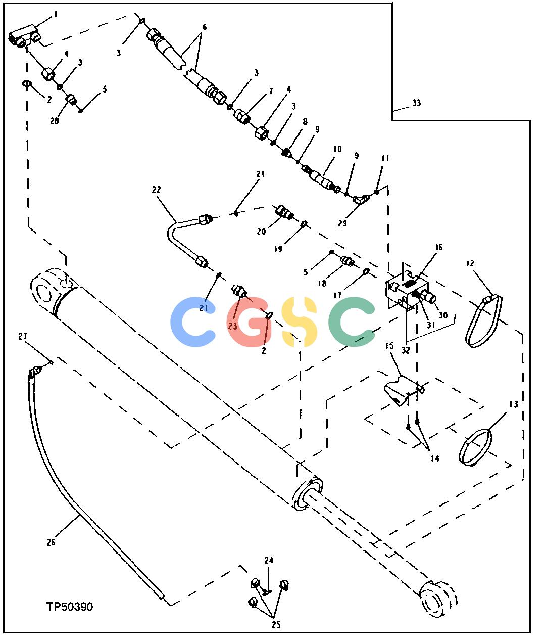 约翰迪尔零件查询410D - BACKHOE, LOADER Controlled Lowering Devise, Boom Cylinder Kit (Standard Boom)EPC John Deere online