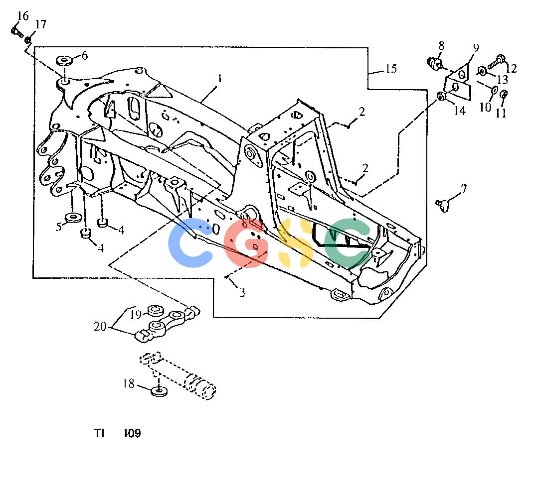 约翰迪尔零件查询410D - BACKHOE, LOADER Main Frame (801200 - )EPC John Deere online