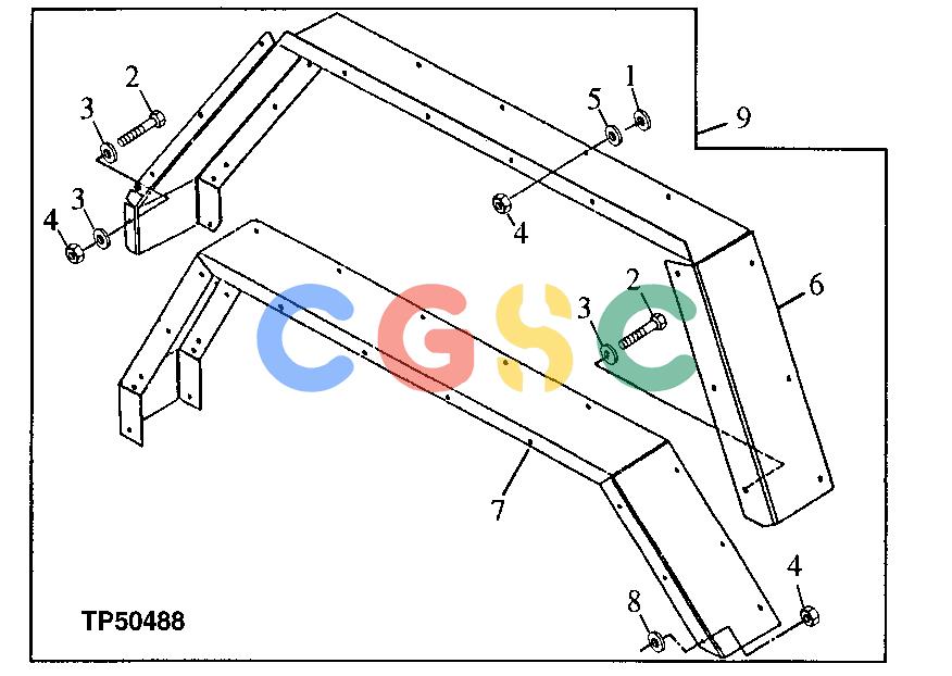 约翰迪尔零件查询410E - BACKHOE, LOADER Fender ExtensionEPC John Deere online