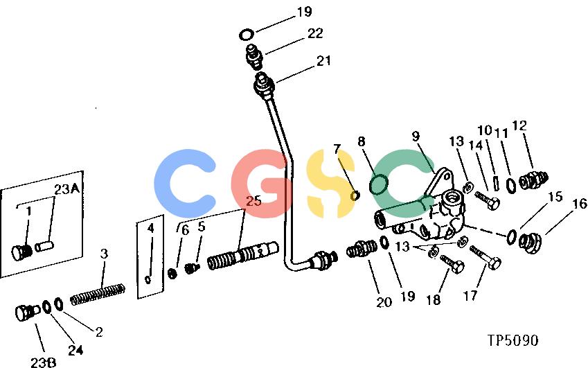 约翰迪尔零件查询401C - BACKHOE, LOADER PRESSURE CONTROL VALVE (SERIAL NO. -339544) [01H03]EPC John Deere online