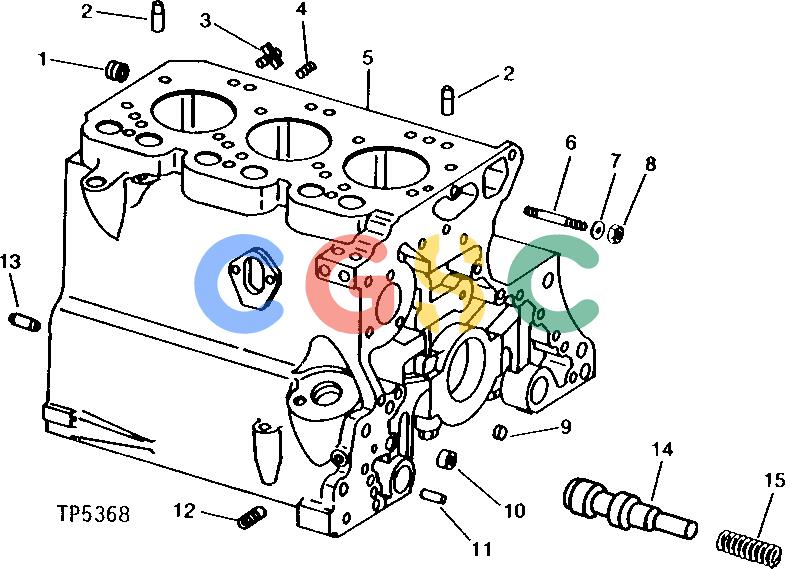 约翰迪尔零件查询310 - BACKHOE, LOADER CYLINDER BLOCK (SERIAL NO. -169357) [01A20]EPC John Deere online