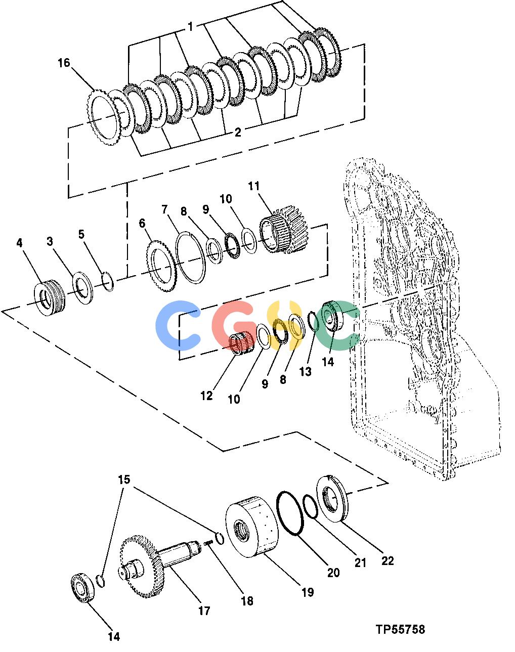 约翰迪尔零件查询RE160299 - AXLE Second Gear Clutch AssemblyEPC John Deere online