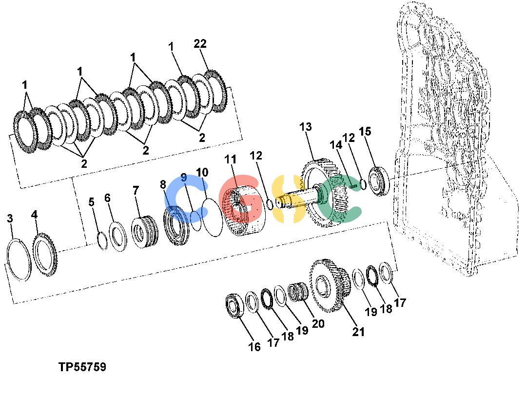 约翰迪尔零件查询RE160299 - AXLE Third Gear Clutch AssemblyEPC John Deere online