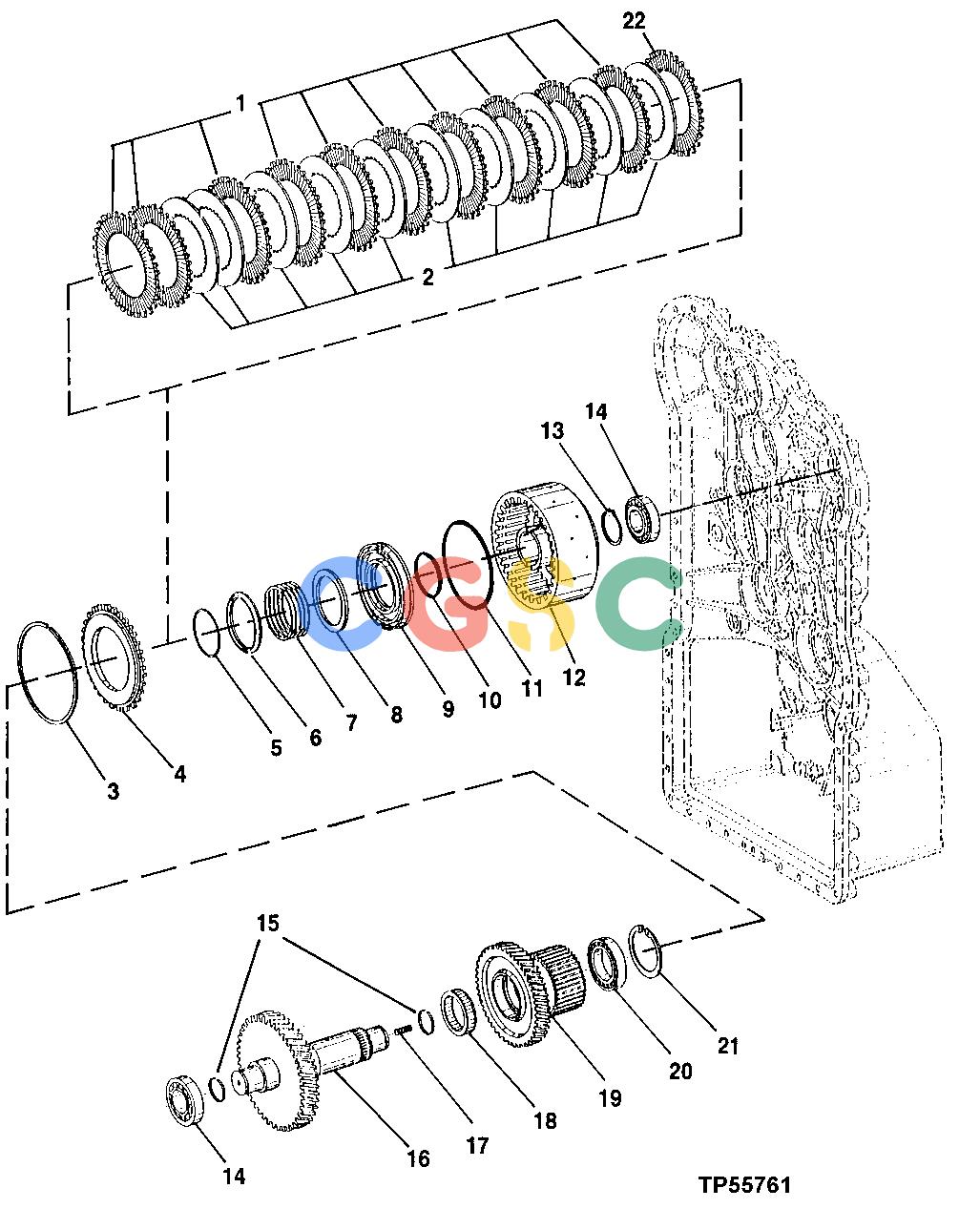 约翰迪尔零件查询RE160299 - AXLE Clutch Assembly (Forward Clutch)EPC John Deere online