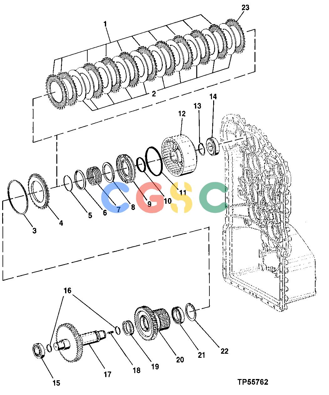 约翰迪尔零件查询RE160299 - AXLE Reverse Clutch AssemblyEPC John Deere online