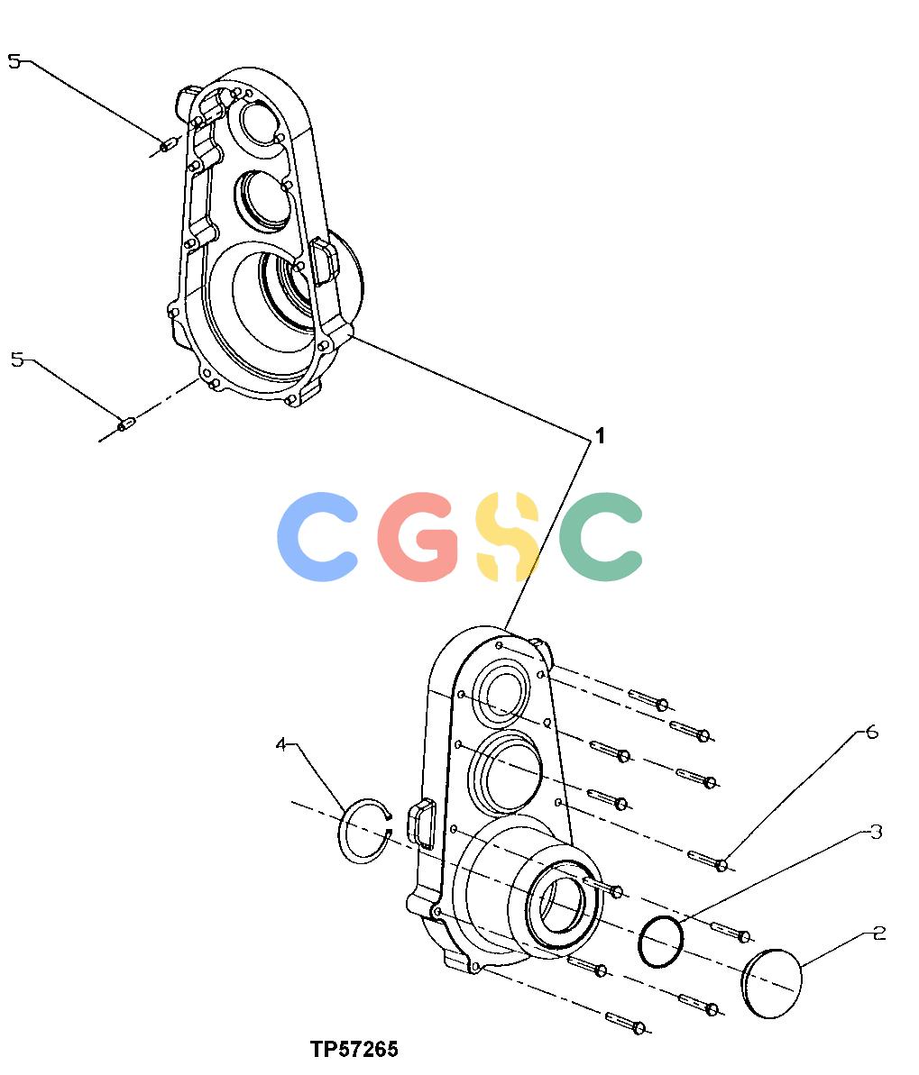 约翰迪尔零件查询1400 - AXLE YZ104145 Gear Transmission CaseEPC John Deere online