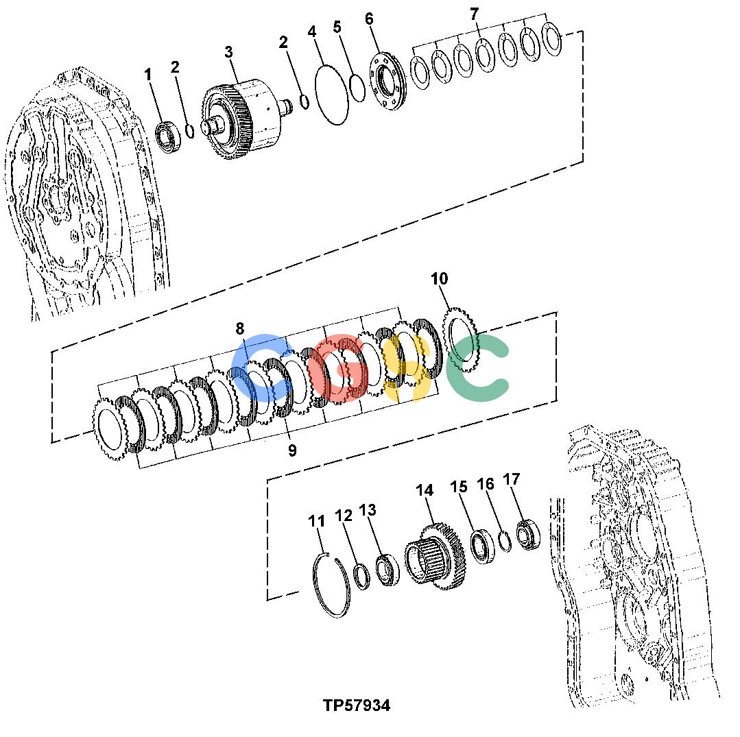 约翰迪尔零件查询410G - BACKHOE, LOADER Reverse Clutch AssemblyEPC John Deere online