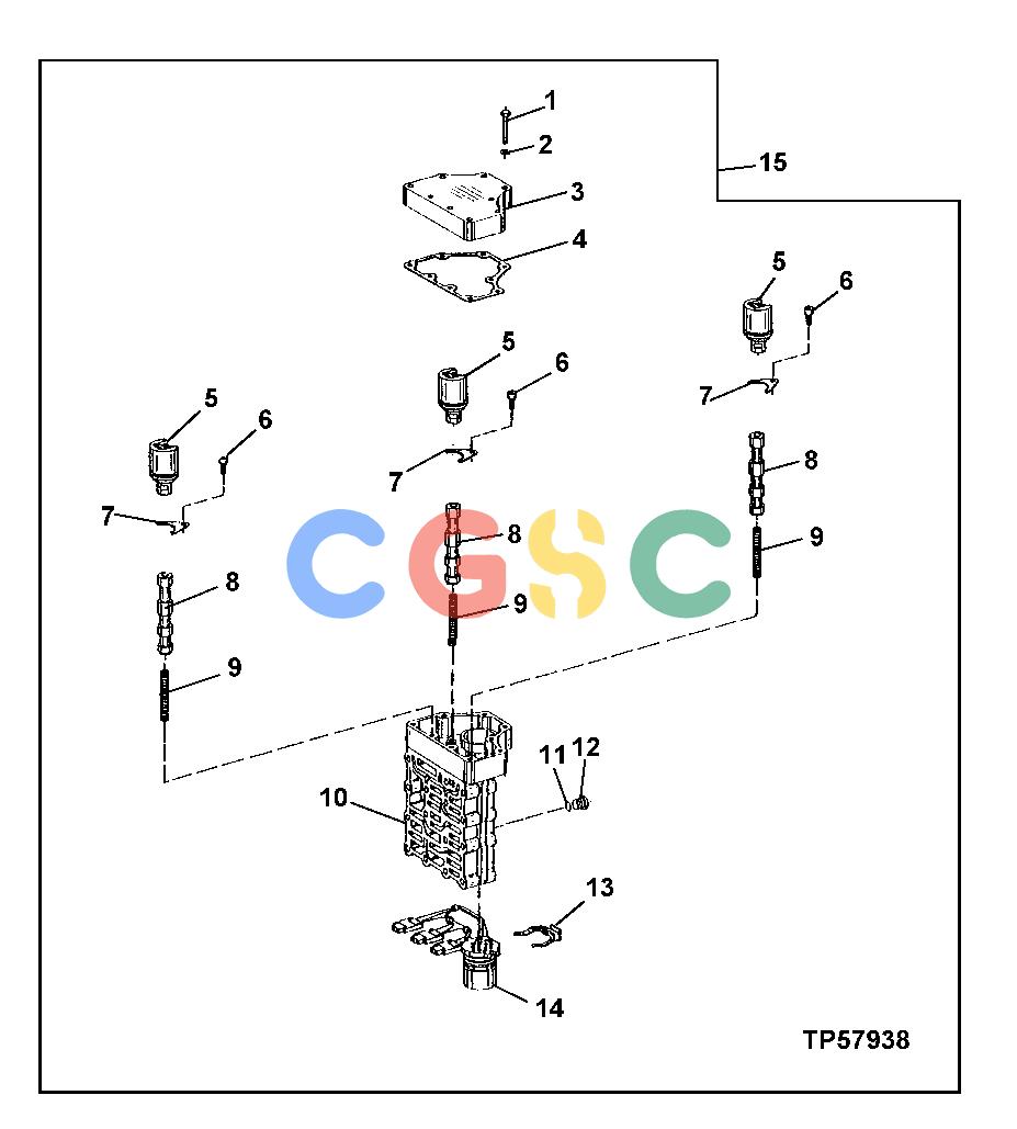 约翰迪尔零件查询410G - BACKHOE, LOADER Range Shift Valve GroupEPC John Deere online