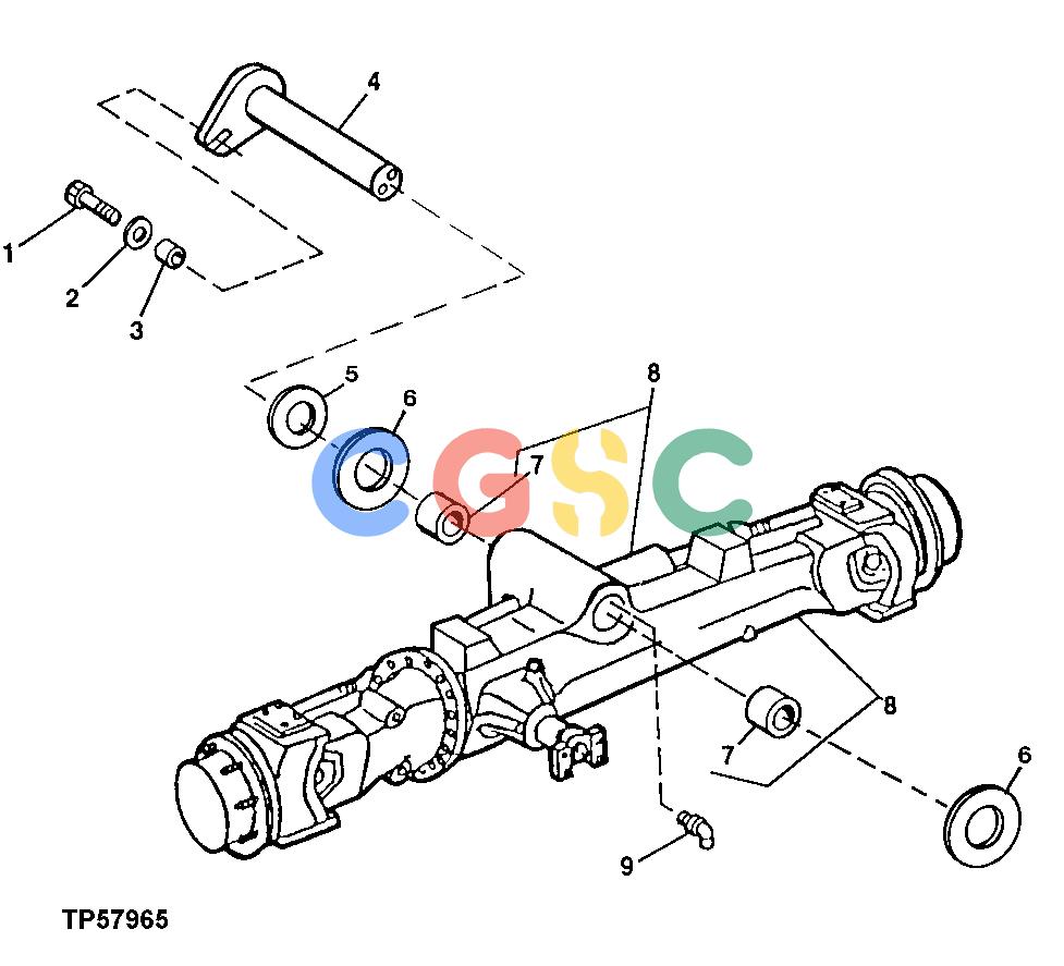 约翰迪尔零件查询410E - BACKHOE, LOADER Front AxleEPC John Deere online