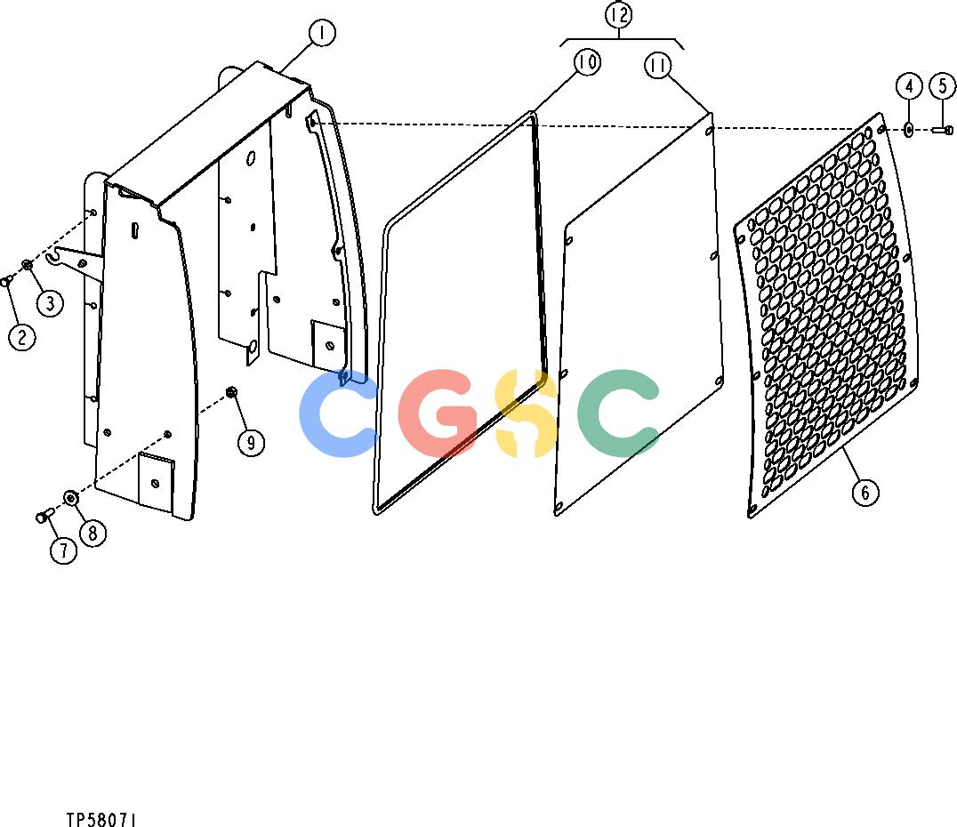 约翰迪尔零件查询410G - BACKHOE, LOADER Grille and Grille HousingEPC John Deere online