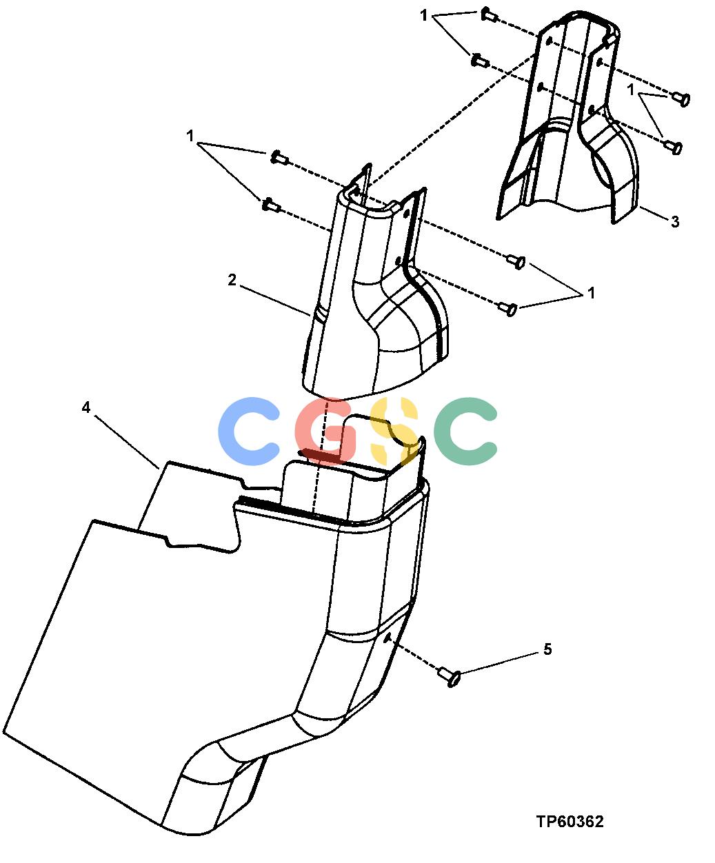 约翰迪尔零件查询RE160302 - AXLE Steering Column CoversEPC John Deere online