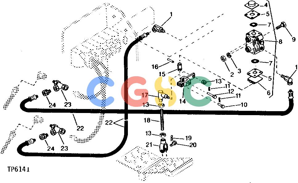 约翰迪尔零件查询410 - BACKHOE, LOADER EXTENDIBLE DIPPERSTICK CONTROLS [02J17]EPC John Deere online