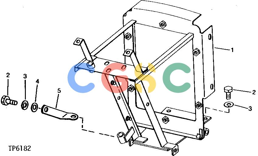 约翰迪尔零件查询310A - BACKHOE, LOADER COWL SUPPORT [02D14]EPC John Deere online