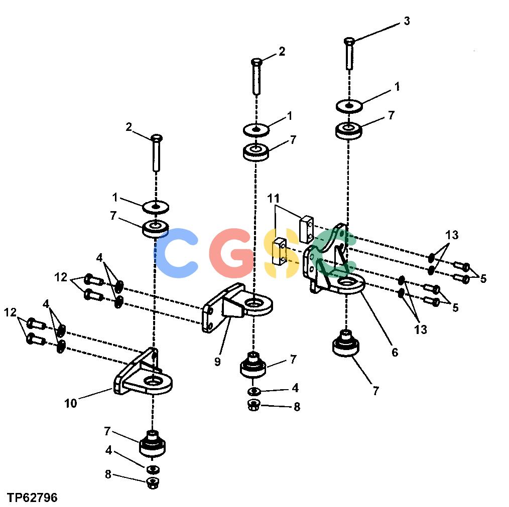 约翰迪尔零件查询RE160299 - AXLE Transmission MountsEPC John Deere online