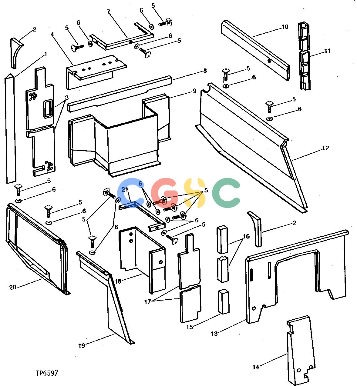 约翰迪尔零件查询410 - BACKHOE, LOADER CAB FOAM COVERS AND FILLERS (NOISE REDUCTION INSTALLATION) (SERIAL NO. 388073- ) [02C22]EPC John Deere online