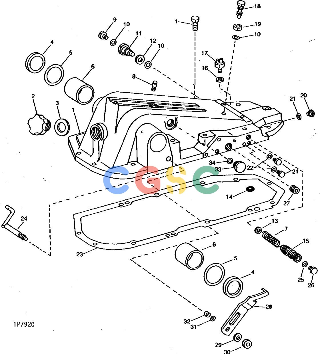 约翰迪尔零件查询401C - BACKHOE, LOADER ROCKSHAFT HOUSING [01I03]EPC John Deere online
