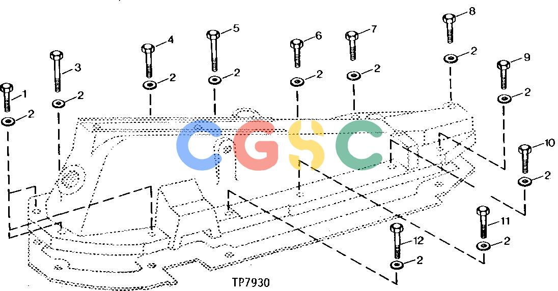 约翰迪尔零件查询401C - BACKHOE, LOADER SEAT BASE MOUNTING HARDWARE (WITHOUT ROCKSHAFT) [01K11]EPC John Deere online