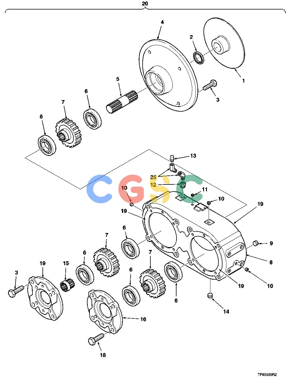 约翰迪尔零件查询1200 - AXLE HYDRAULIC DRIVE PUMP (SHEAR) (643H/740)EPC John Deere online