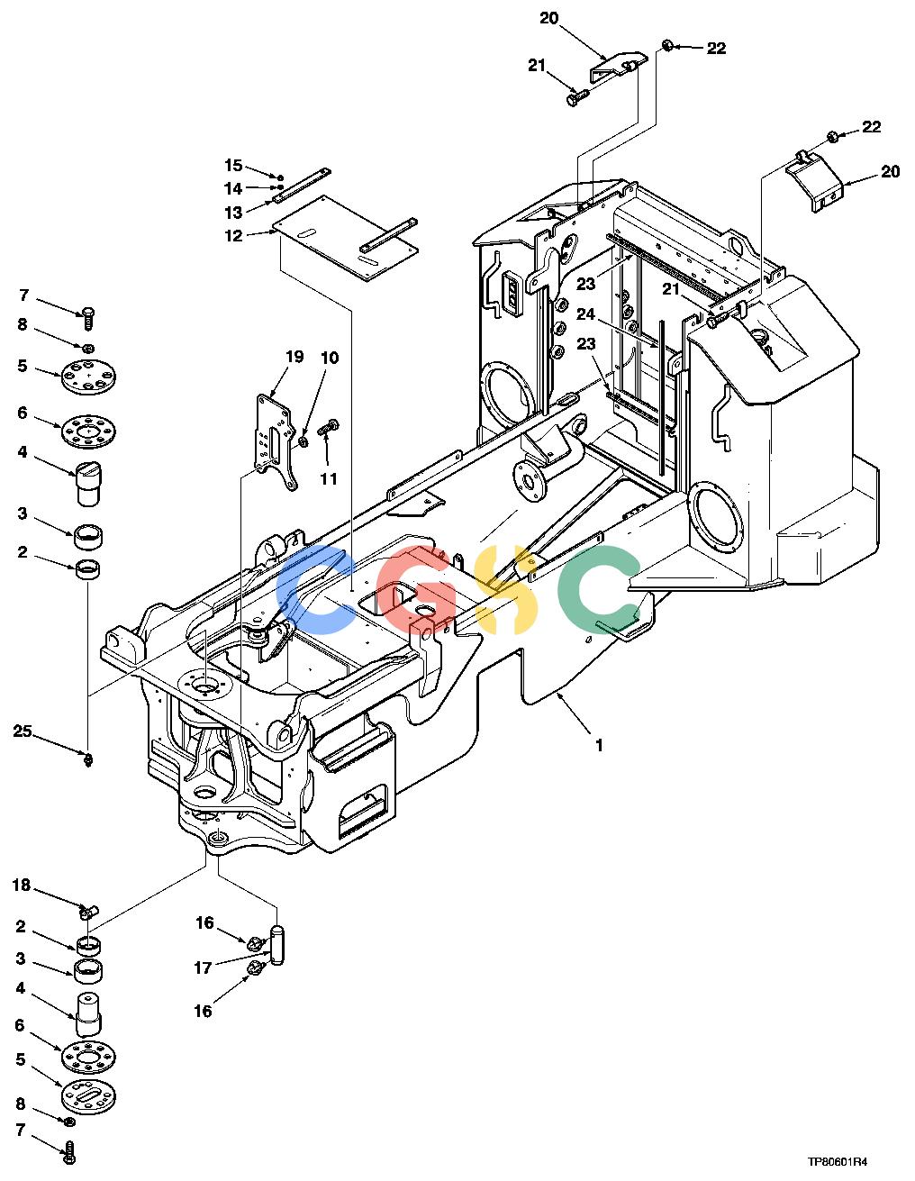 约翰迪尔零件查询1200 - AXLE Engine FrameEPC John Deere online