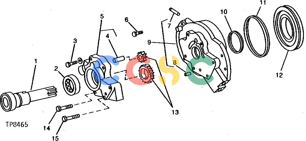 约翰迪尔零件查询310 - BACKHOE, LOADER REVERSER BRAKE HOUSING AND PISTON [01E09]EPC John Deere online