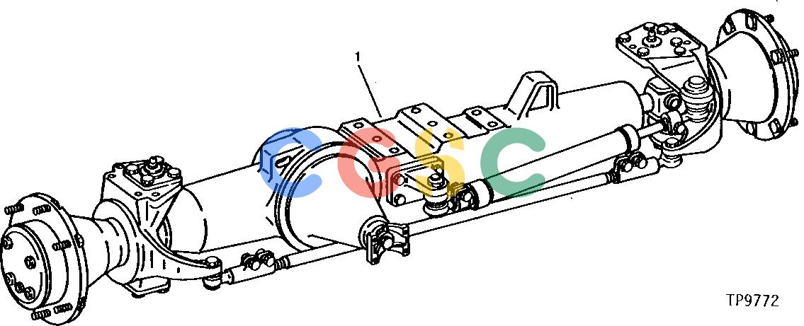 约翰迪尔零件查询410B - BACKHOE, LOADER FRONT AXLE WITH STEERING CYLINDER AND TIE ROD (MECHANICAL FRONT WHEEL DRIVE) [01C06]EPC John Deere online