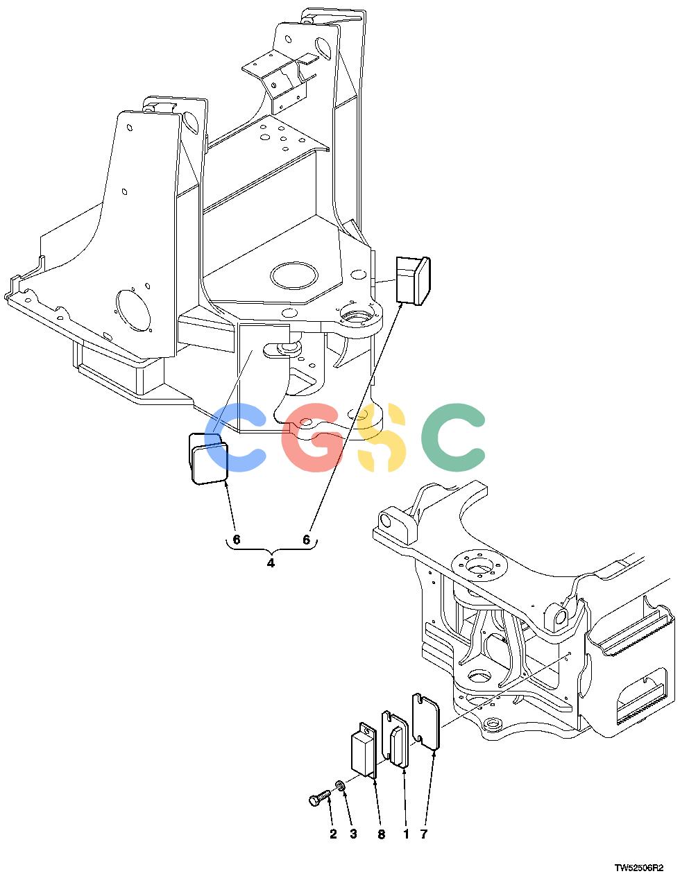 约翰迪尔零件查询1200 - AXLE STEERING STOP KITSEPC John Deere online
