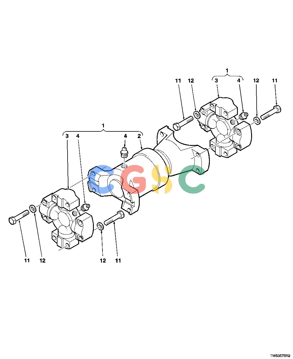 约翰迪尔零件查询1200 - AXLE Transmission To Rear Axle DrivelineEPC John Deere online