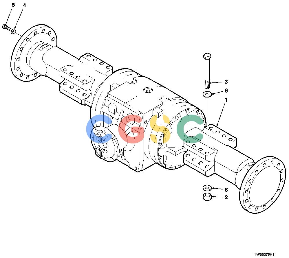 约翰迪尔零件查询1200 - AXLE Front Axle MountingEPC John Deere online