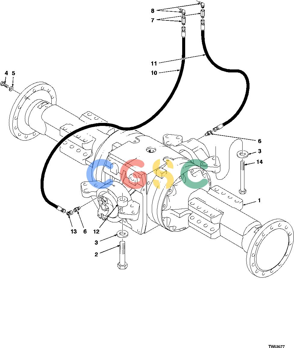 约翰迪尔零件查询1200 - AXLE Rear Axle MountingEPC John Deere online