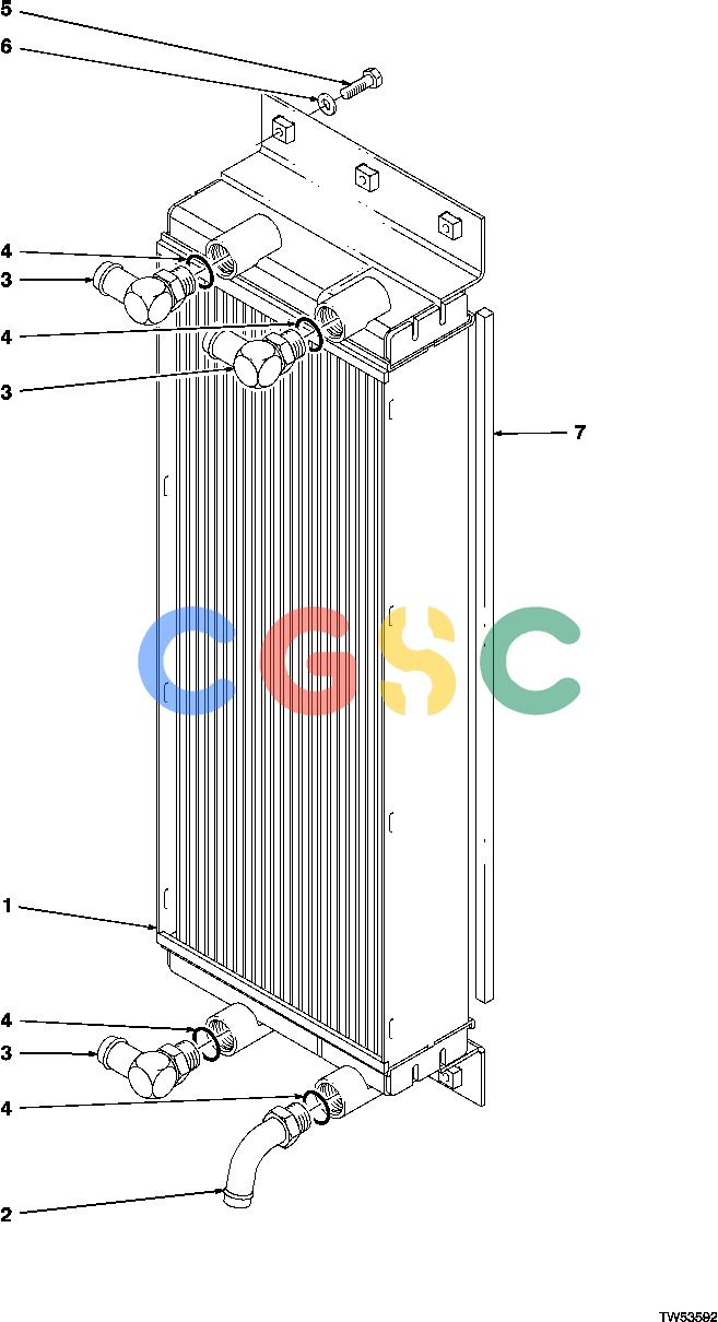 约翰迪尔零件查询1200 - AXLE OIL COOLER (843H/840)EPC John Deere online