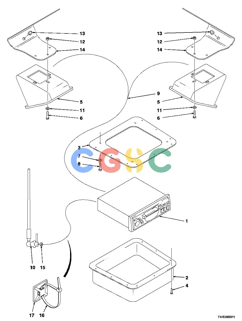 约翰迪尔零件查询1200 - AXLE AM/FM Cassette RadioEPC John Deere online