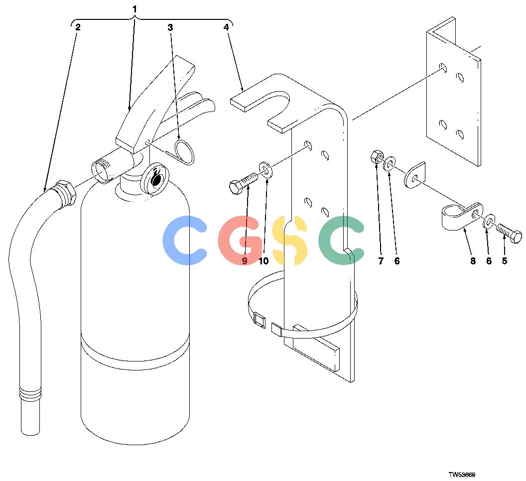 约翰迪尔零件查询1200 - AXLE Fire ExtinguisherEPC John Deere online