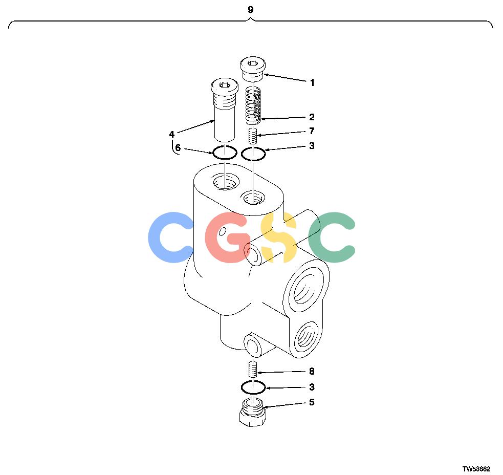 约翰迪尔零件查询1200 - AXLE Priority Steering Valve (Shear) (643H/740)EPC John Deere online