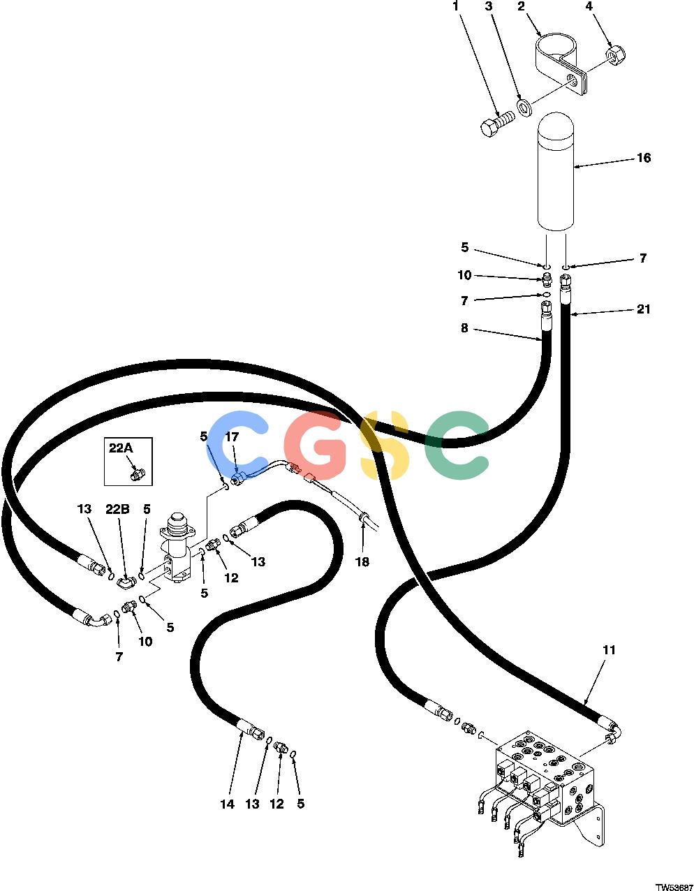 约翰迪尔零件查询1200 - AXLE Brake Valve LinesEPC John Deere online
