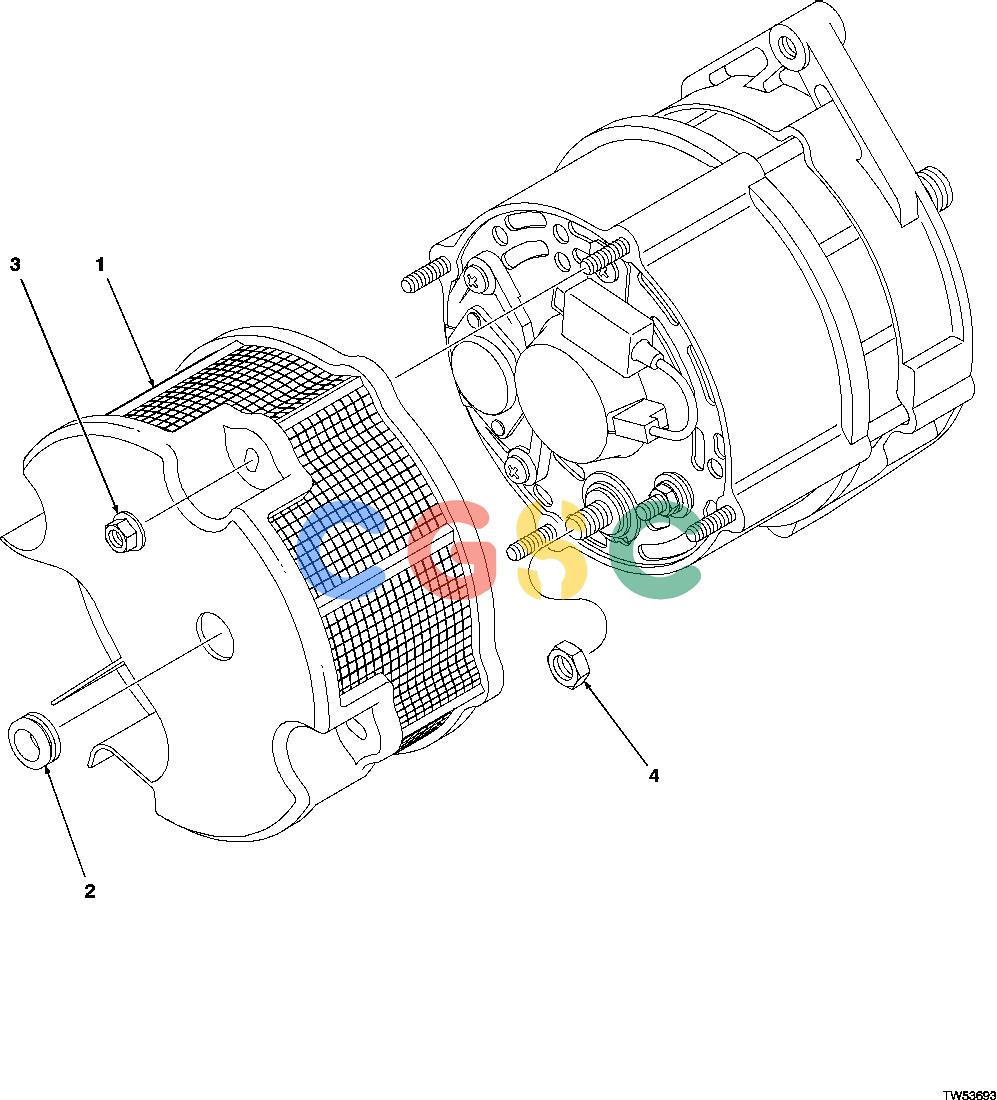 约翰迪尔零件查询1200 - AXLE ALTERNATOR SCREENEPC John Deere online