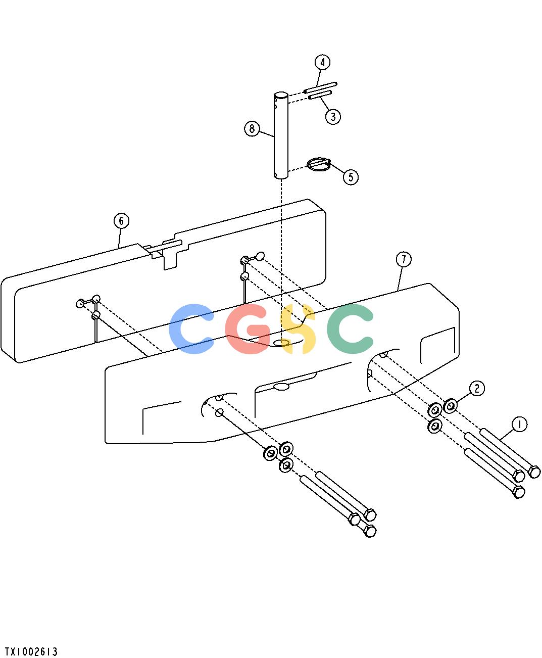 约翰迪尔零件查询RE160299 - AXLE HITCH ASSEMBLY (NEW VERSION)EPC John Deere online