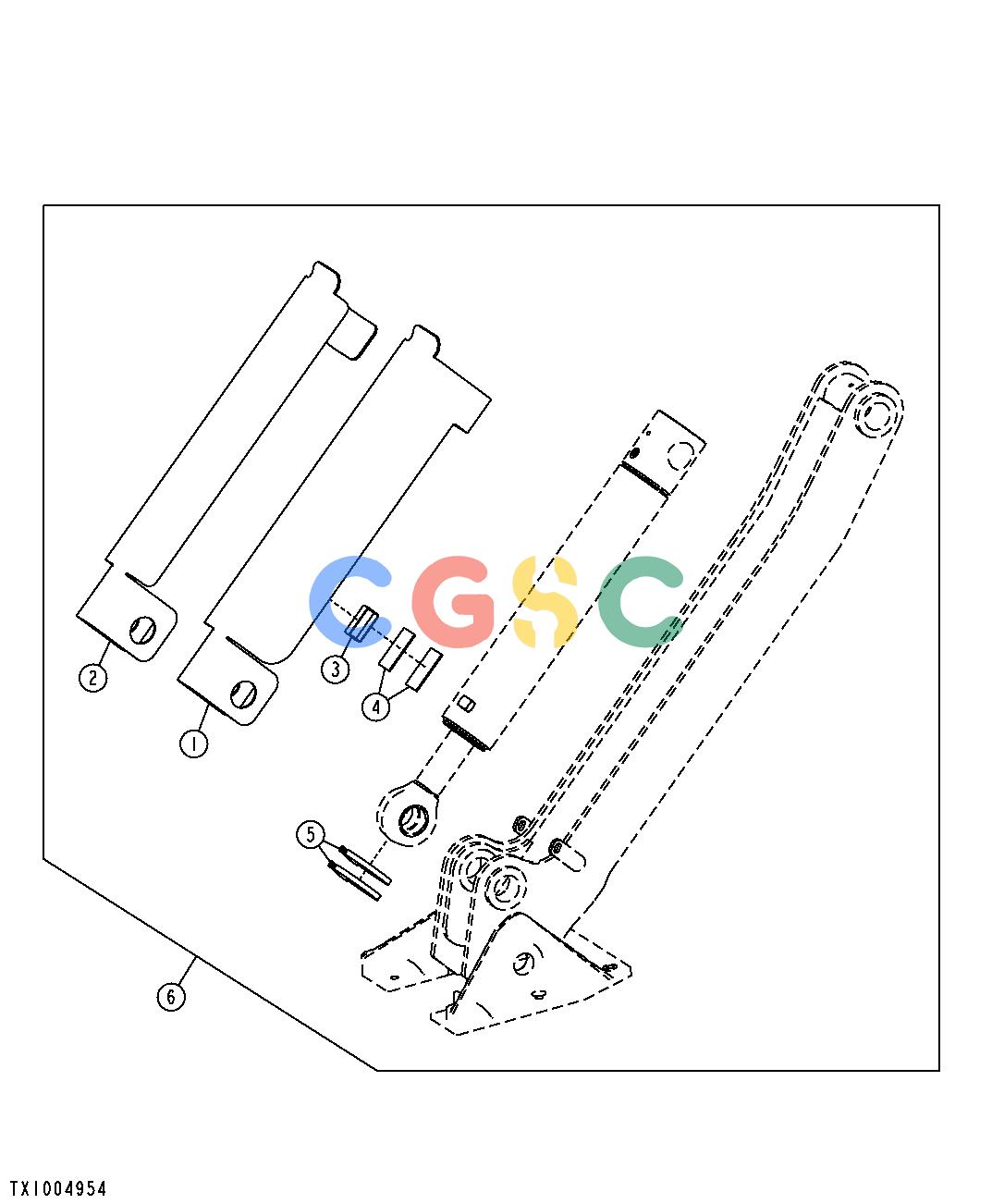 约翰迪尔零件查询310G - BACKHOE, LOADER Stabilizer Cylinder Guard KitEPC John Deere online