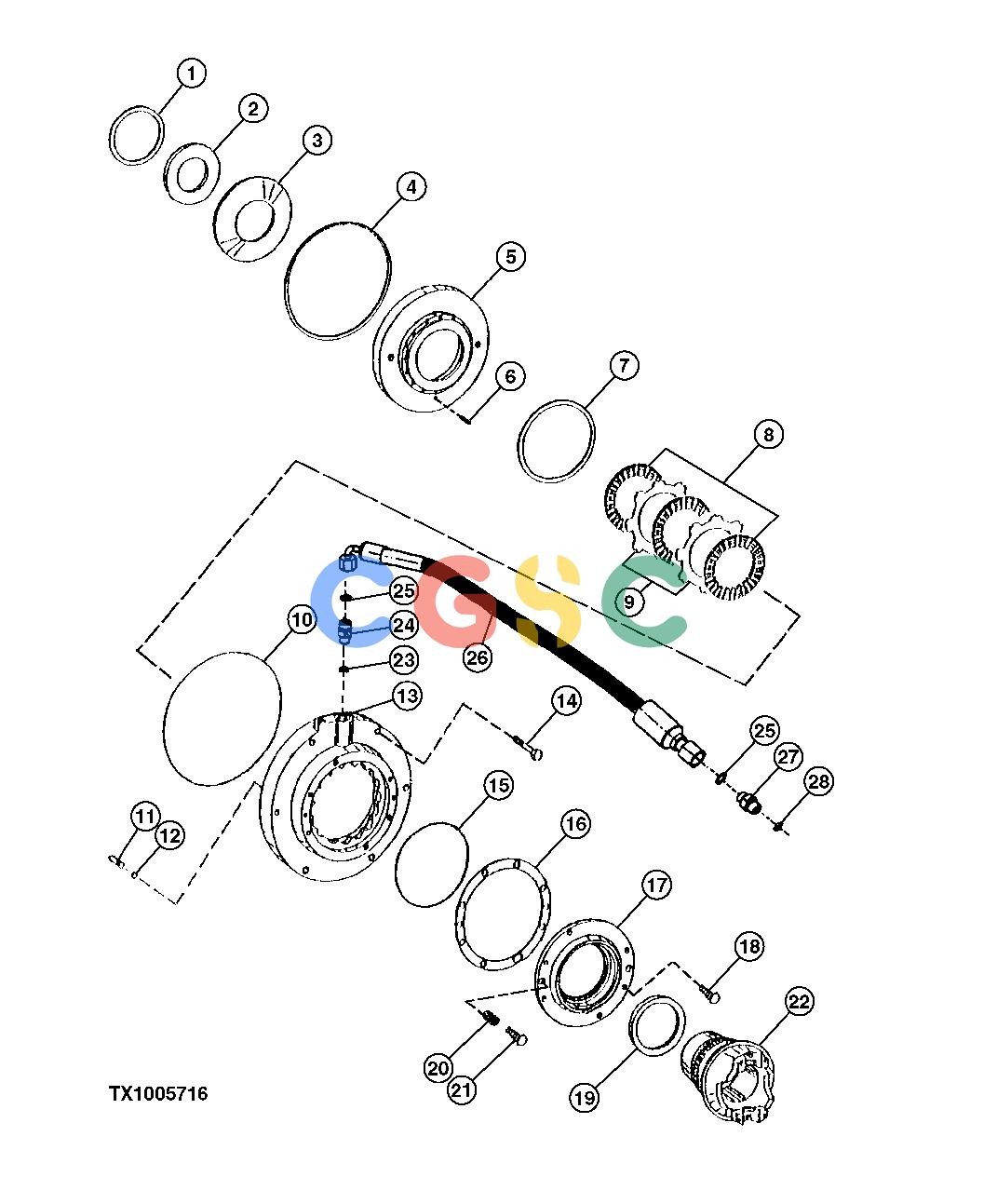 约翰迪尔零件查询410G - BACKHOE, LOADER Parking Brake ( - 217496)EPC John Deere online