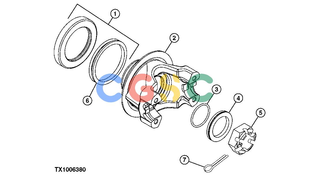约翰迪尔零件查询RE160299 - AXLE FRONT INPUT YOKE (RE68115) (1400 SERIES)EPC John Deere online