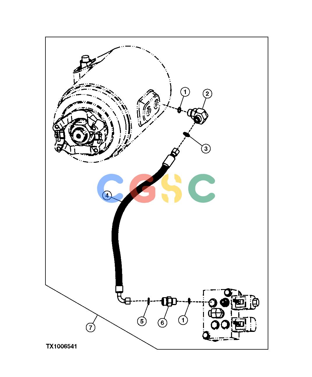 约翰迪尔零件查询RE160302 - AXLE AXLE DISCONNECT LINE (SN. -590067)EPC John Deere online