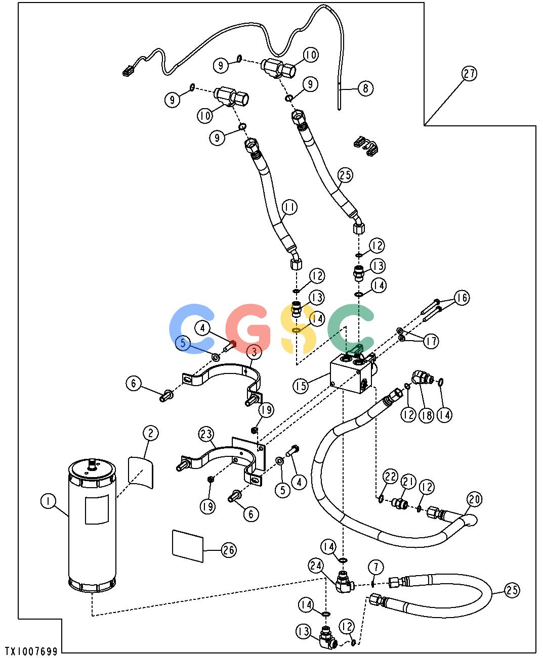 约翰迪尔零件查询410G - BACKHOE, LOADER Ride Control Kit ( - 911132)EPC John Deere online